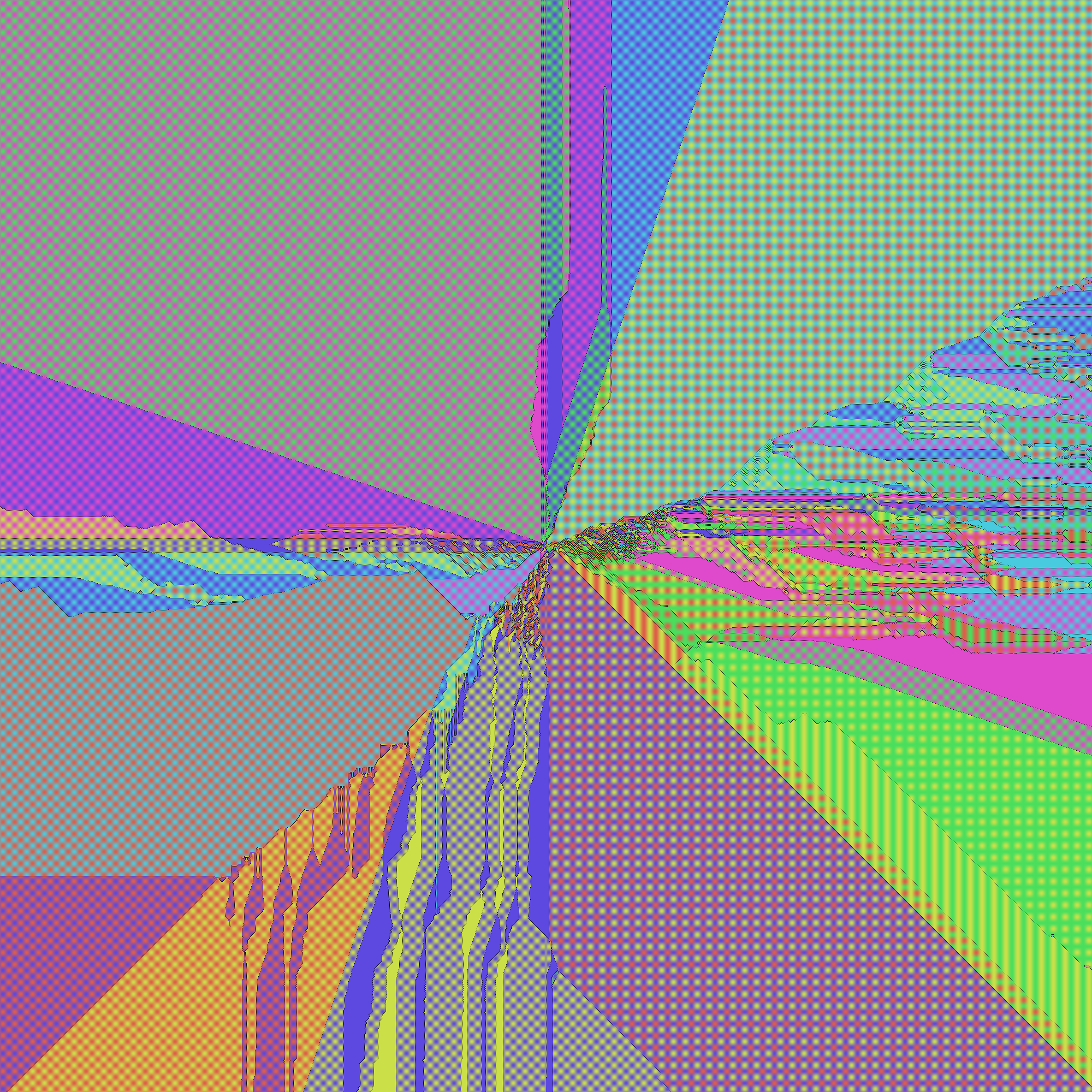 Extent 1000: the same core, now flanked by new layered and dripping color regions out toward the edges.